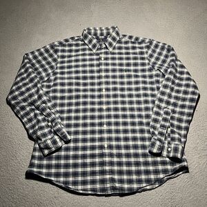 Ralph Lauren Shirt Mens XL Custom Fit Long Sleeve Button Down Plaid Preppy